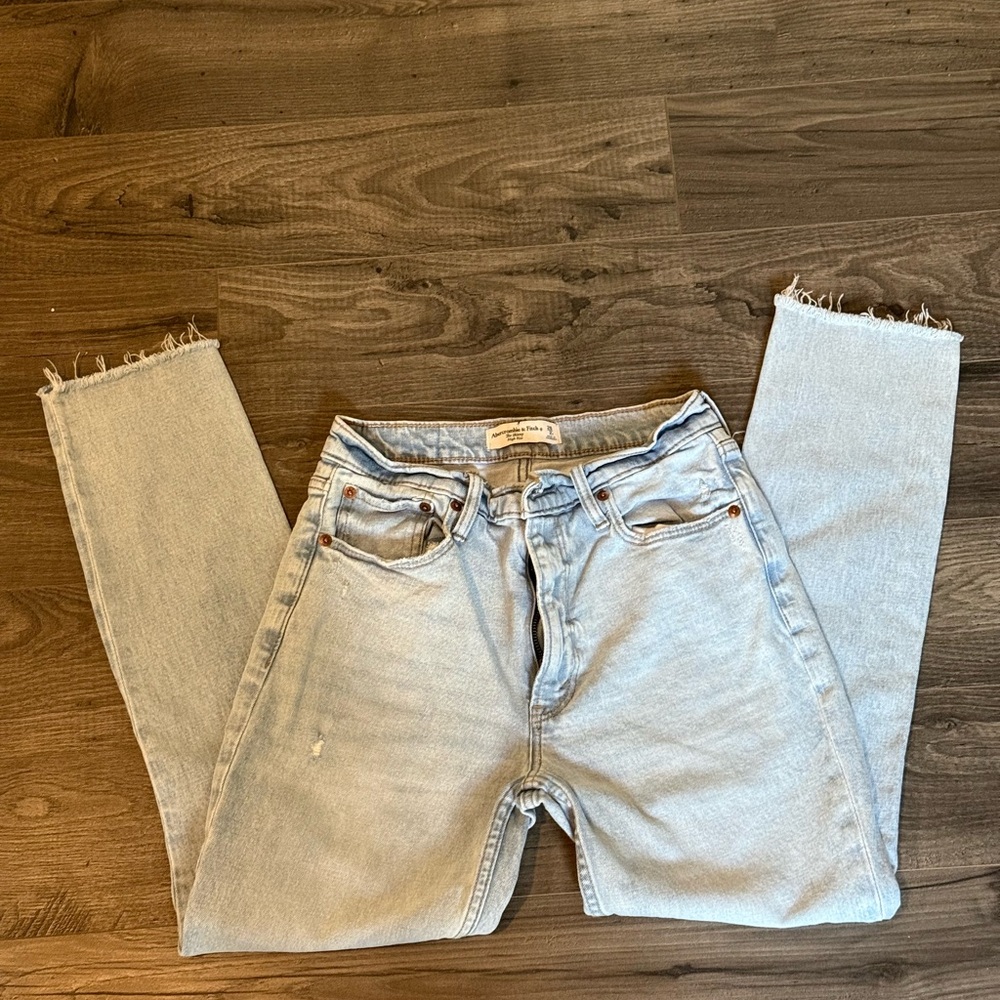Abercrombie & Fitch Light Blue Straight Leg Jeans